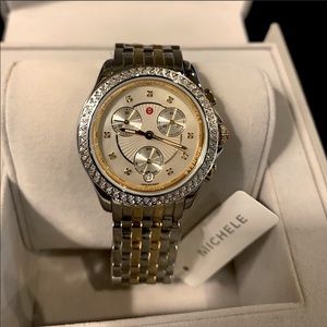 💎 Stunning Michele Diamond Two-tone watch